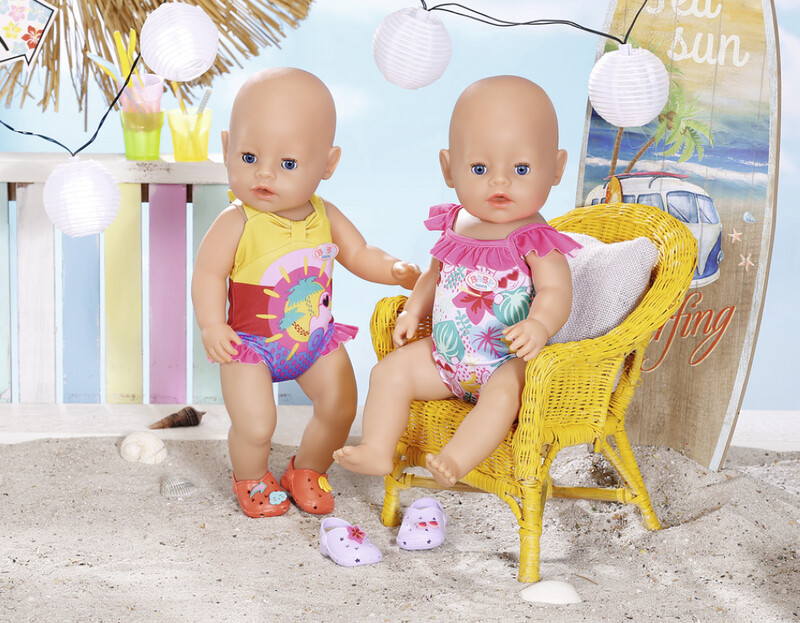 Baby Born maillot de bain pour poupée, fleuri assorti