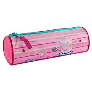 Trousse ronde pour crayons et stylos Peppa Pig 22x8x8 cm