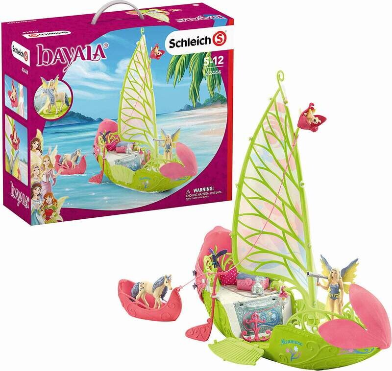 Bateau Bayala Schleich avec Sera et poulain licorne