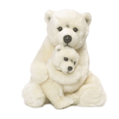 Ours polaire avec bébé