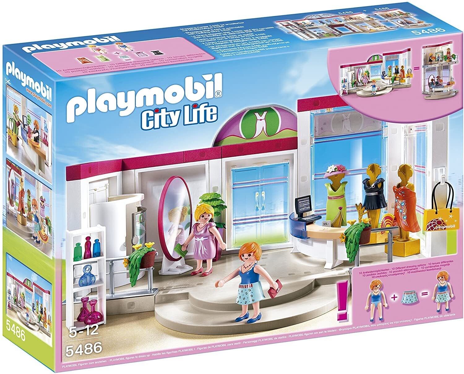 Playmobil Boutique de vêtements avec figurines à habiller
