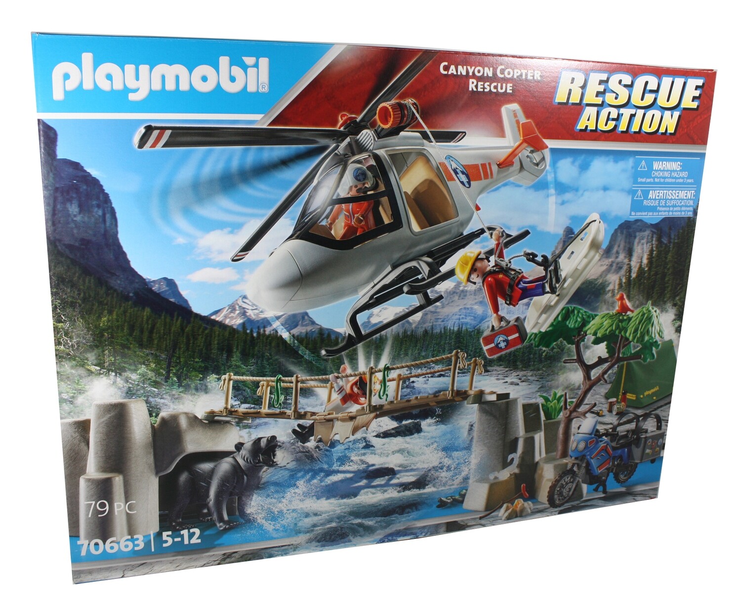 Playmobil Unité de secouriste avec hélicoptère