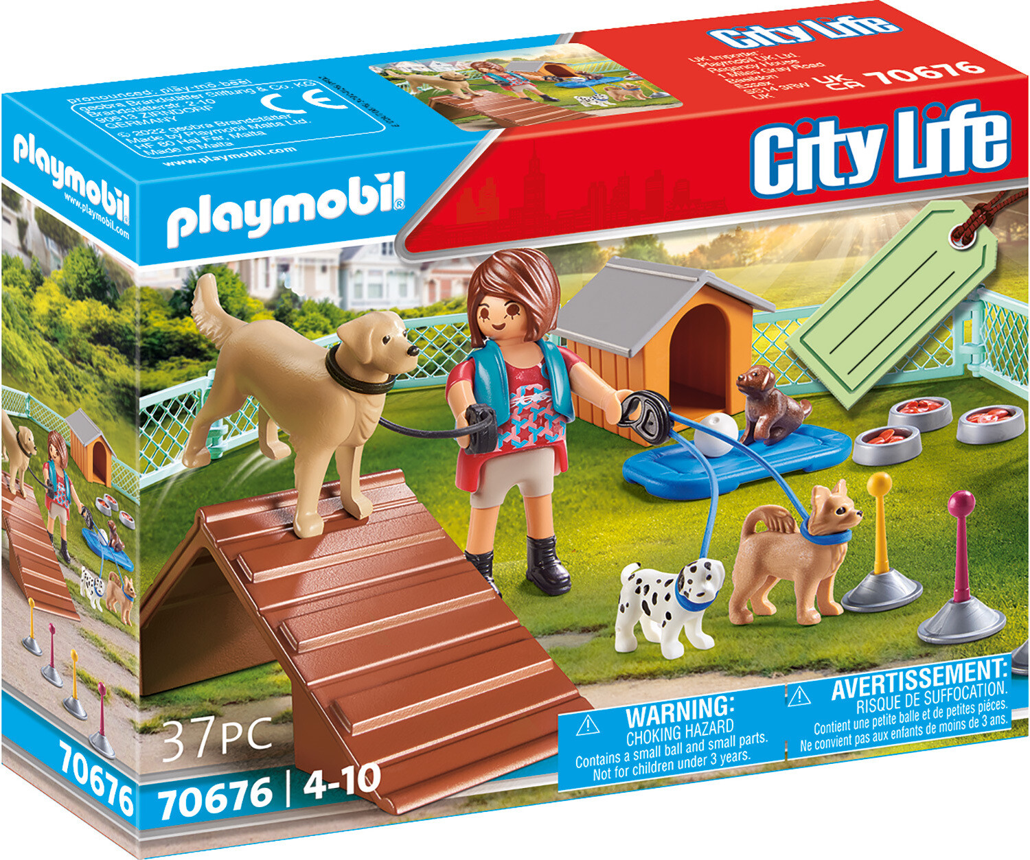 Playmobil City Life Set cadeau Educatrice et chiens