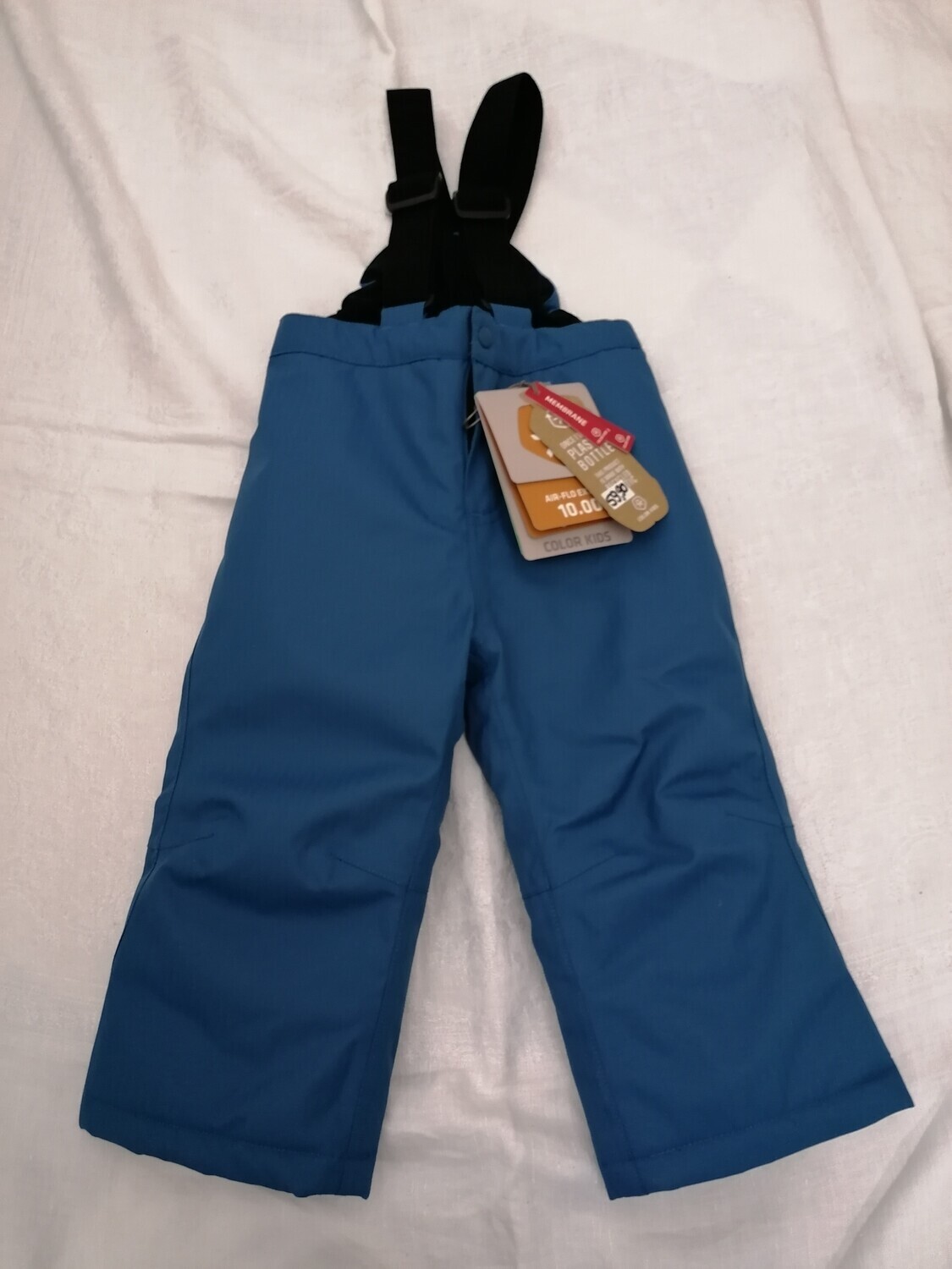 Pantalon de ski couleur  bleu à bretelles