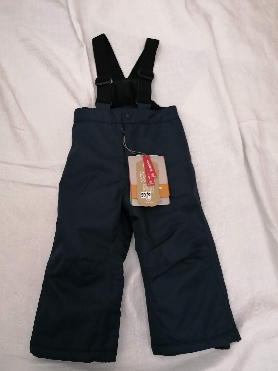 Pantalon de ski couleur marine à bretelles