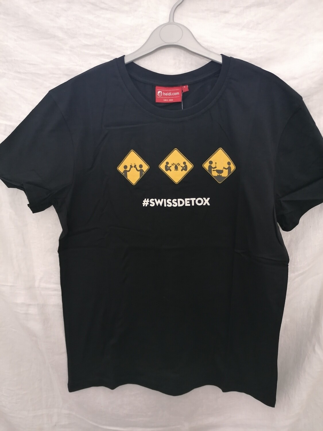 Tee shirt noir imprimé Swissdetox