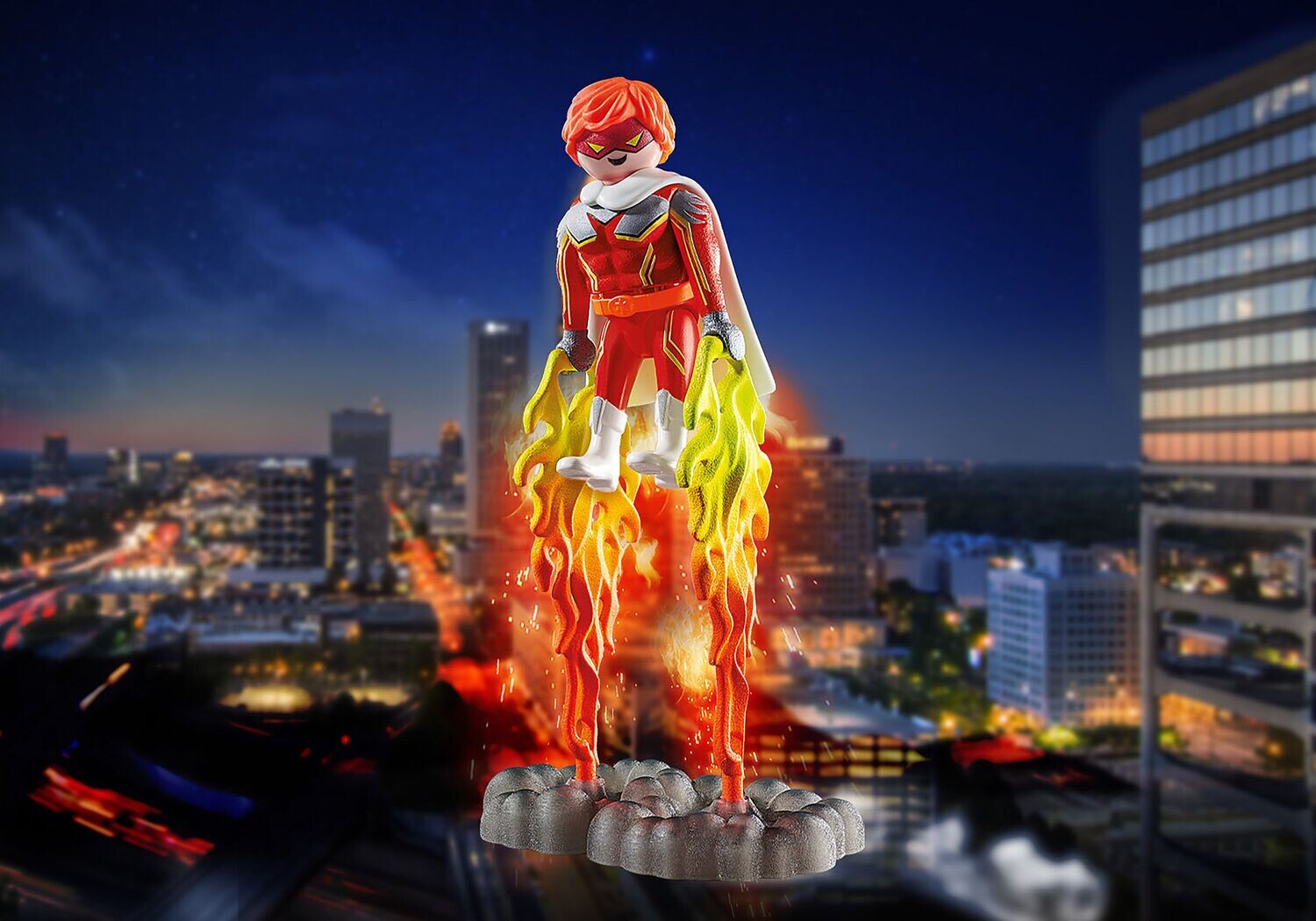 Playmobil super héros flamme