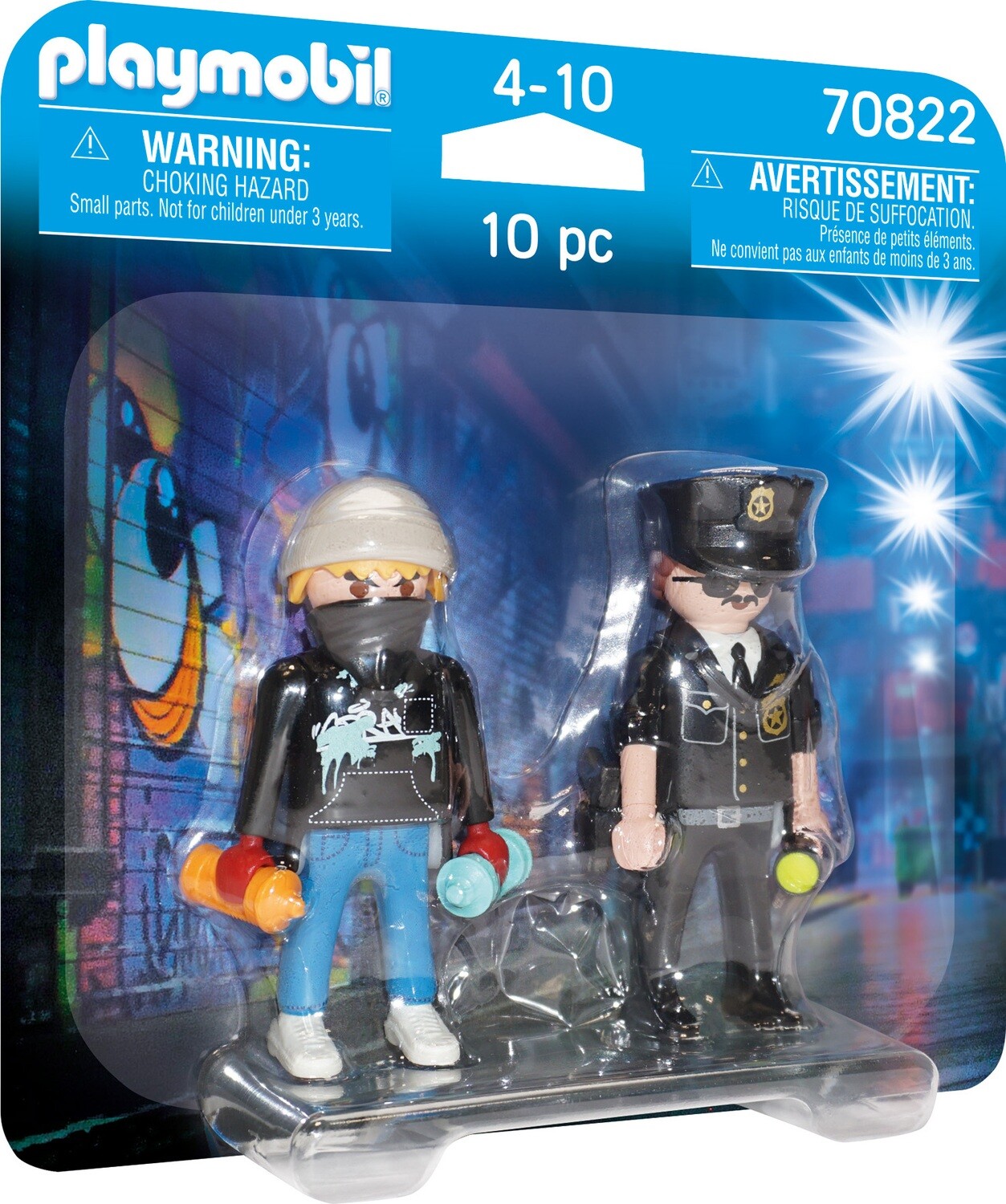 Playmobil Duo Policier et taggeur