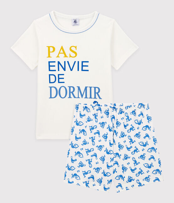 Pyjama court "Pas envie de dormir" Petit Bateau