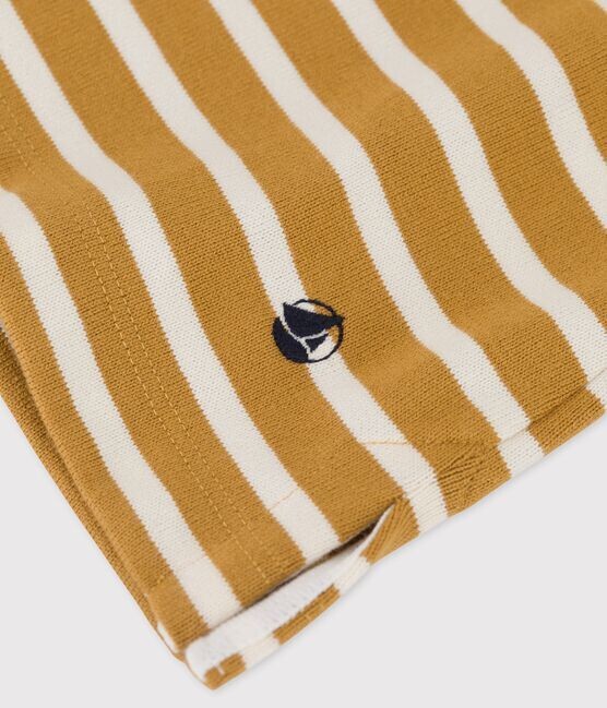 Marinière rayée moutarde Petit Bateau