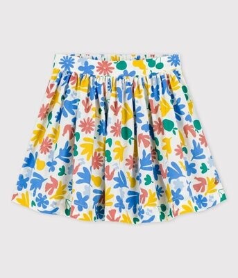 Jupe imprimée colorée gaie Popeline Petit Bateau
