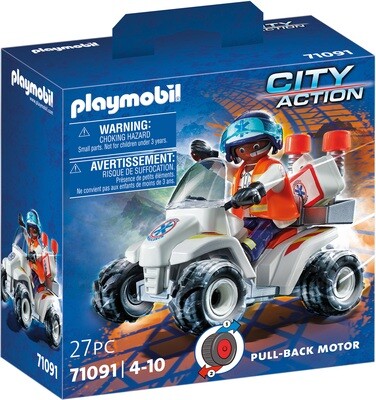 Playmobil Secouriste et quad
