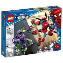Lego Marvel Spiderman et le Bouffon Vert, le combat des robots