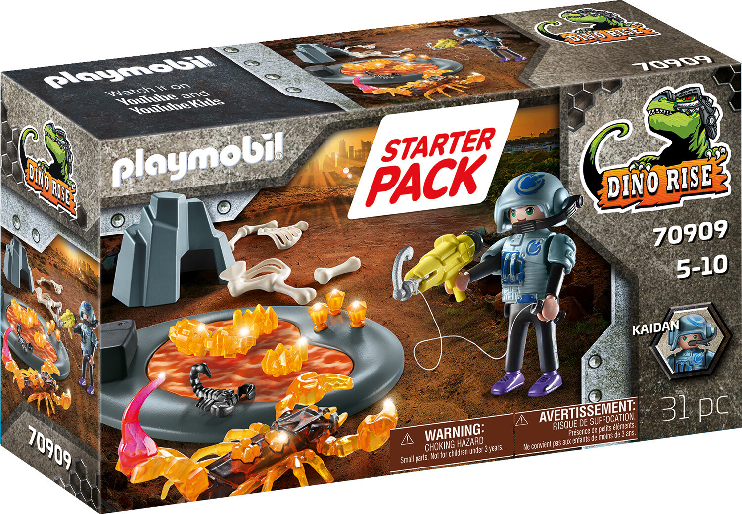Playmobil Starter Pack Agent avec Scorpion de feu