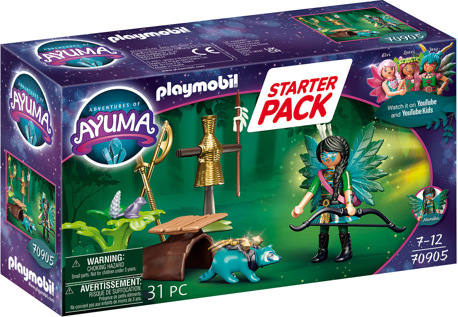 Playmobil Starter Pack Knight Fairy avec raton laveur