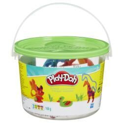 Play-Doh 3 pots de pâte à modeler dans seau avec des formes