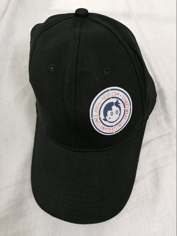 Casquette noir avec logo Heidi.com