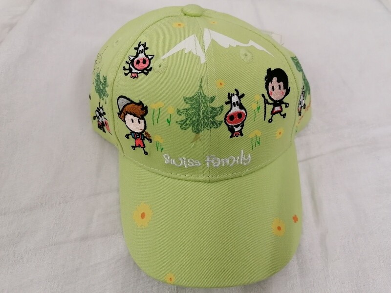 Casquette enfant vert lemon Swiss Family Suisse