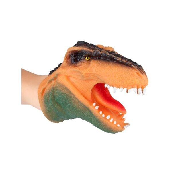 Marionnette silicone dino couleurs assortis
