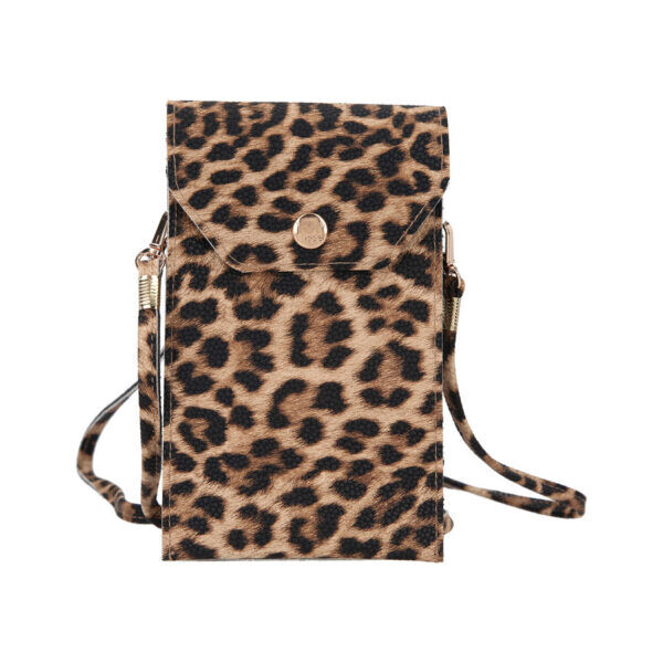 Top Model sac en bandoulière pour portable léopard