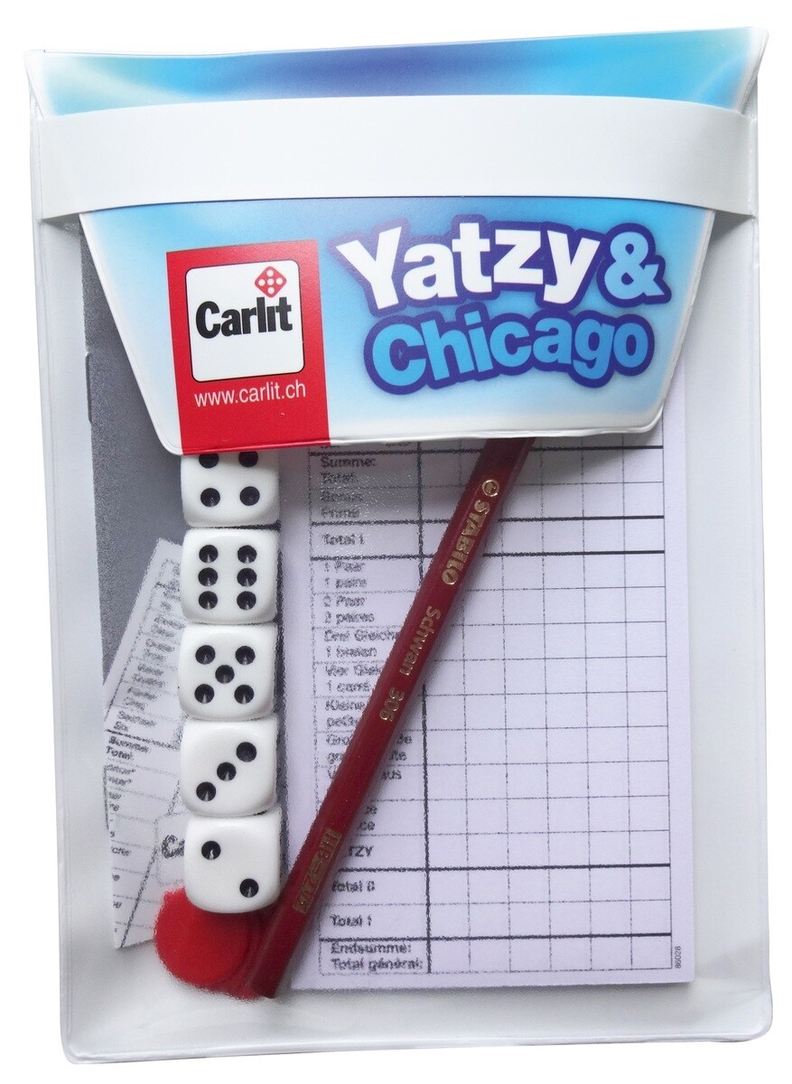 Yatzy & Chicago jeu de voyage d/fr/it Carlit