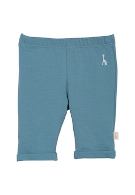 Pantalon bleu en coton jersey Sophie la Girafe