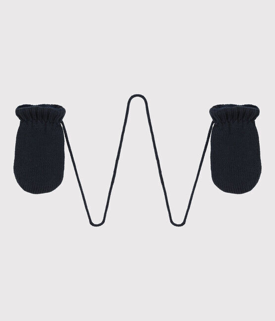 Petit Bateau Moufles bébé couleur marine