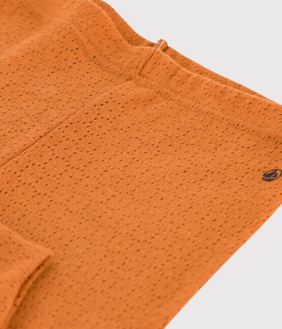 Petit Bateau Leggings ajouré couleur rouille