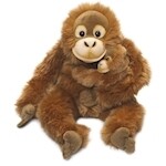 Peluche WWF Orang-outang avec bébé 25 cm
