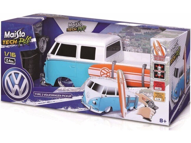 Maisto RC VW T2 Pick-up + Surfboard 1/16 27 MHz