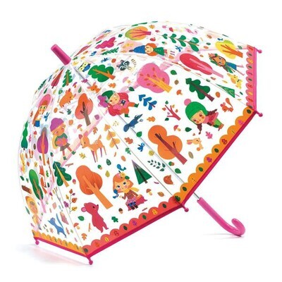 Djeco Parapluies Forêt 70x68cm, avec biche, écureuil, etc.