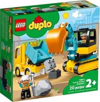 Le camion et la pelleteuse Lego Duplo