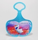 Luge pelle glisse-cul  Apple Frozen II 44x33 cm, avec poignée, dès 3 ans, Couleur bleu, Reine des Neiges