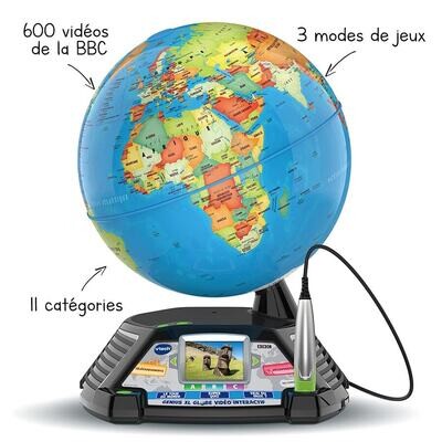 Genius XL - Globe vidéo map monde interactif vtech