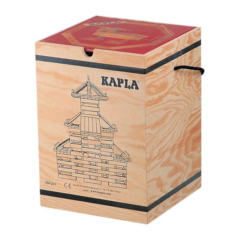 Kapla Box mallette en bois avec livre de 280 pièces