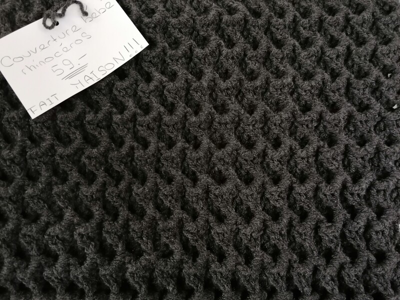 Petite couverture couleur Rhinocéros FAIT MAISON !!!