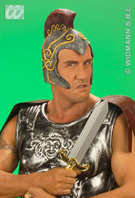 Casque romain en caoutchouc, taille adulte, pour carnaval