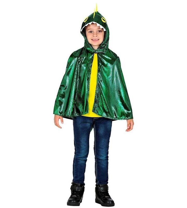 Costume Cape verte de  dragon 3 à 5 ans (déguisement) Carnaval, anniversaire.