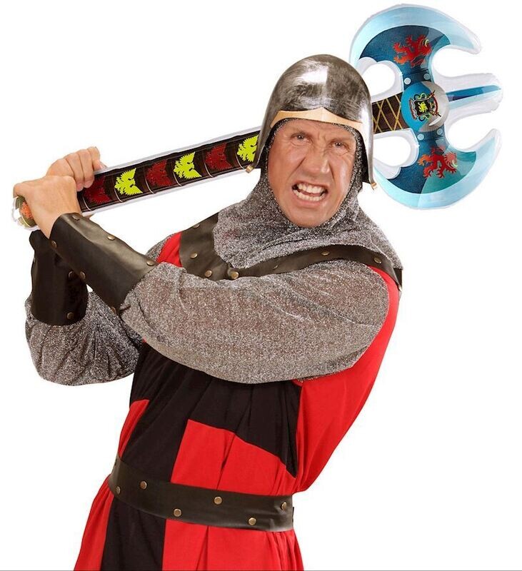 Hache de chevalier gonflable 70cm en plastique pour le carnaval, soirée déguisé, anniversaire, etc.