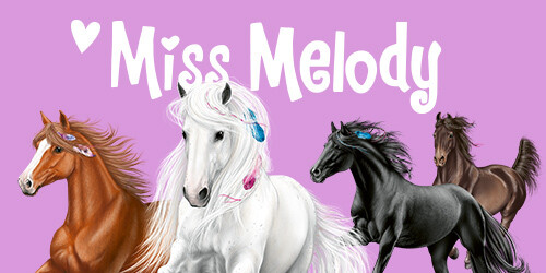 Robe, chemise de nuit rose avec cheval ailé Miss Melody