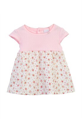 Robe rose imprimé fleuri