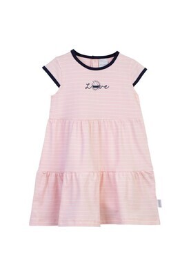 Robe rose pâle en jersey