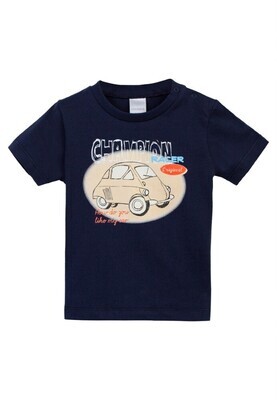 T-shirt marine imprimé voiture beige Champion