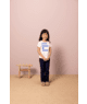 T-shirt imprimé coeur bleu océan Petit Bateau