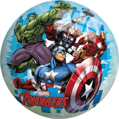 Balle Avengers Ø 23 cm en vinyl avec valve, Captain America, etc.
(balle)