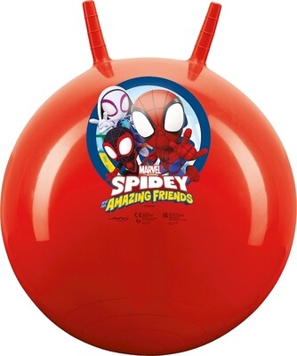 Ballon sauteur Spider-Man 45-50 cm, avec poignées, dès 3 ans, balle rebondissante