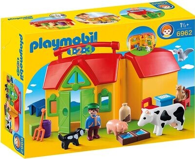 Ferme transportable avec animaux  Playmobil 1-2-3
