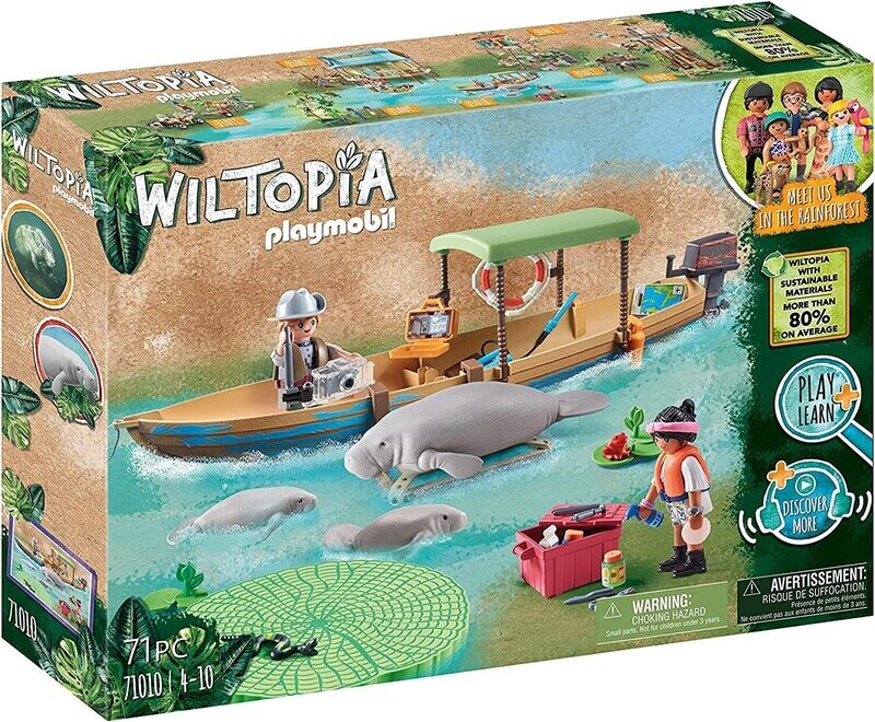 Wiltopia - Pirogue et lamantins Playmobil