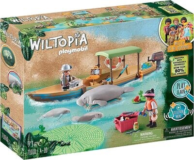 Wiltopia - Pirogue et lamantins Playmobil