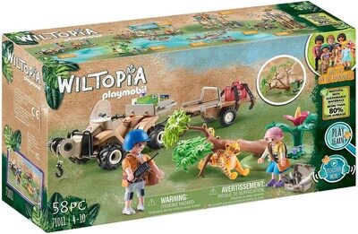 Wiltopia - Quad de secours pour animaux Playmobil